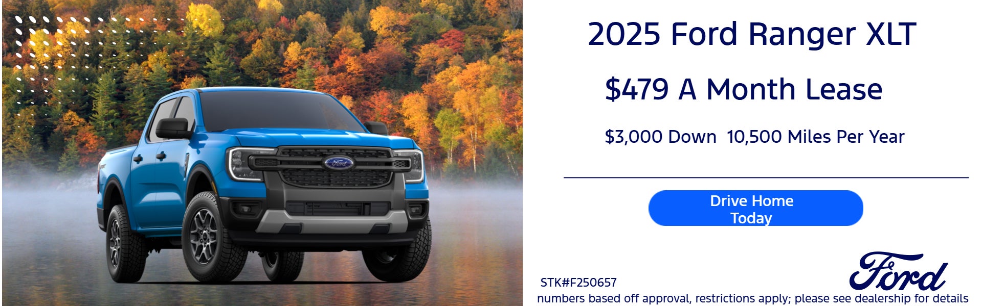 Ford Ranger $479 a month